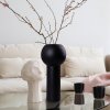 Gilde Gilde Keramická váza Tradium, matná čierna, malá