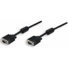 Manhattan kábel, monitorový, SVGA M/M 1.8m, ferrite, čierny, plast 317757