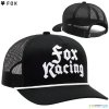 Fox New Age mesh Trucker hat šiltovka blk, čierna, one size