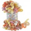 Alize Puffy Color 6531 - hnedá, žltá, oranžová (pletenie rukami bez ihlíc)