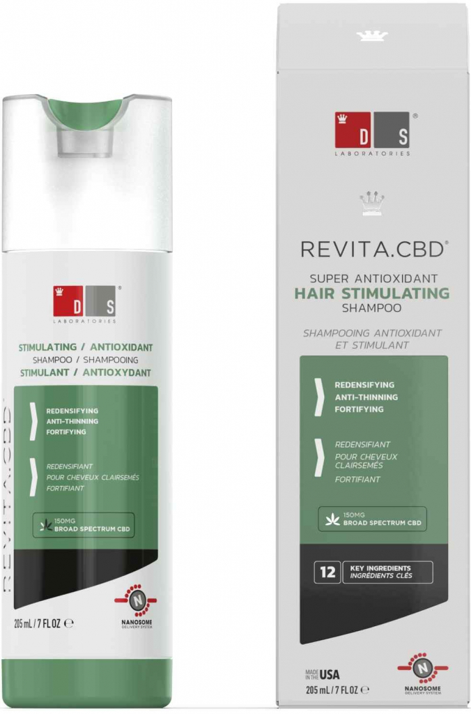DS Laboratories Revita CBD Šampón proti vypadávaniu vlasov 205 ml