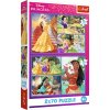 Puzzle pre deti Trefl 2x70 dielikov Princezné: Rozprávkové dni 2v1
