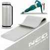 Podložka na cvičenie Neo-sport 183 cm x 60 cm sivá