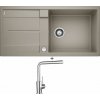 Blanco METRA XL 6 S tartufo + excentrické ovládanie + Blanco MILA chróm 519414