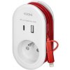 Zásuvka 230V s USB + USB-C nabíjačkou a kablom USB-C + lightning