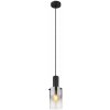 GLOBO 15907H FLORENTINA závesné svietidlo D125mm 1xE27 čierna, dymová
