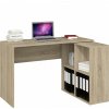 Písacie stôl PLUS + regál MALAX 2X2 Dub sonoma