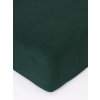MKLozkoviny.sk Froté plachta 220 × 200 cm - tmavo zelená
