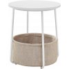 Okrúhly stolík Vasagle s košom, 45 x 50 cm