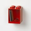 LEGO Brick 4 závesná polica - červená