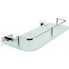 Nimco KEIRA polička s ohrádkou 30cm chróm/matné sklo KE 22091AX-30-26