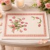 EVENIT Prestieranie pod taniere s kvetinovým motívom, gobelínové 019C tulipány Bavlna/polyester 30x40 cm prestieranie