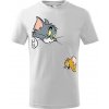 Handel Detské tričko - Tom a Jerry Farba: biela, Veľkosť: 134cm/8r, Strih trička: detský