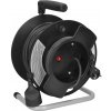 ABCtech Solight PB11 prodlužovací přívod na bubnu, 1 zásuvka, 25m, černý kabel, 3x 1,5mm2
