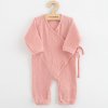 Dojčenský mušelínový overal New Baby pink - 56 (0-3m)
