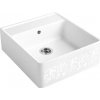 Kuchynský drez Villeroy & Boch Single 595 White Pearl Biela keramika Pearl