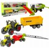 Traktor x 2 + Poľnohospodárske stroje Kombajn