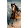 Faro osuška Kôň v búrke 70 x 140 cm