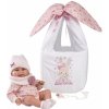 Llorens 73902 New Born dievčatko reálna s celovinylovým telom 40 cm