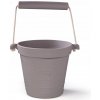 Bigjigs Toys Plážový kyblíček tmavě šedý
