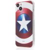 AppleMix Kryt MARVEL pre Apple iPhone 15 - Captain America - gumový - červený