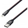 MobilNET KAB-0185-USB-LIGHT Dátový a nabíjací TPU USBLightning, 2A, 2m, černý