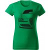 T-ričko Alfa Romeo 147 dámske tričko Farba trička: Trávová zelená, Farba potlače: Čierna, Veľkosť: XS