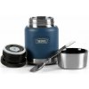 thermos Termoska na jedlo so šálkou a skladacou lyžicou 470 ml - modrá Veľkosť: ks