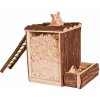 Natural Living domček a hracia veža s rebríkom 25x24x20 cm