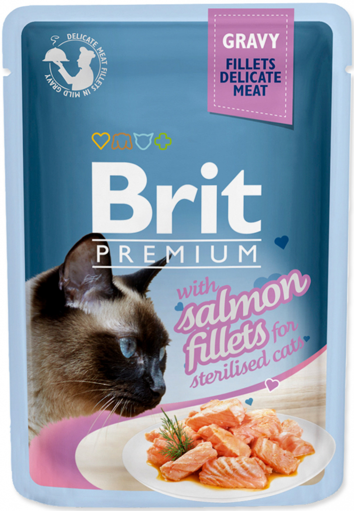 Brit Premium Cat D Fillets in Gravy for Sterilised 85 g