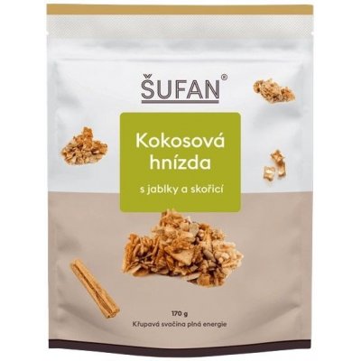 Šufan Kokosové hniezda jablko/škorica 170 g