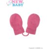 NEW BABY Detské zimné rukavičky New Baby so šnúrkou Ružové
