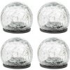 LED sklenné Lampy - popraskané sklo 4 ks HI- 70395