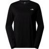 Dámske tričko s dlhým rukávom The North Face, W L/S SIMPLE DOME TEE Čierna,Biela XS