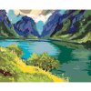Diamondi Diamantové maľovanie - POKOJNÉ HORSKÉ PROSTREDIE Rámovanie: vypnuté plátno na rám, Rozmer: 40x50 cm