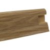 Döllken , Soklová podlahová lišta SLK50 W275 Dub vínny 2,5 m, koncovka ľavá, hnedá