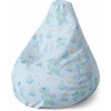 Sablio Sedací vak Pear Naťahovací dinosaurus - 140 x 100 x 25 cm