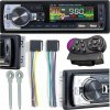 BLUETOOTH AUTORÁDIO 1-DIN USB AUX TF MIKROFÓN DIAĽKOVÝ OVLÁDAČ BATÉRIA SADA