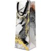 Darčeková taška na fľašu - Marble 12x10x37 cm
