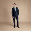 Charles Tyrwhitt Natural Stretch Twill Suit Jacket — Navy - Slim fit | 52 | Predĺžené