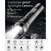 Kamera v baterke na svietenie s 4K rozlíšenie + 120° uhol + LED osvetlenie s IP66 vodotesná + držiaky