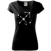 Súhvezdie - Sagittarius - Strelec - Dámske tričko Pure - XS ( Čierna )