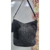 Katrin's Fashion Čierna kožená crossbody kabelka Grosso grosso006c - Čierna grosso006c