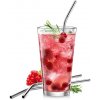 Nerezové slámky myDRINK 4 ks, s čisticím kartáčkem