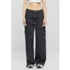 nohavice plátené URBAN CLASSICS Mid Waist Cargo Denim