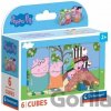 CLEMENTONI Obrázkové kostky Prasátko Peppa, 6 kostek