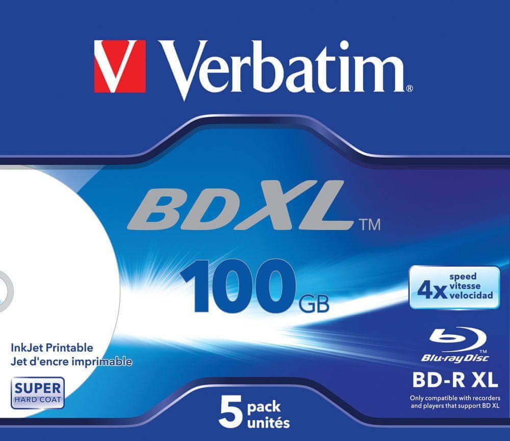 Verbatim BD-R 100GB 4x, 5ks od 40,18 € - Heureka.sk