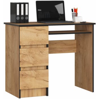 Ak furniture A-6 90 cm dub craft ľavý