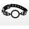 TABOOM Essentials Open Ring Gag (Black), rozťahovacie koliesko do úst