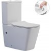 CERANO - WC kombi Bruno, Rimless + UF sedátko - biela lesklá, CER-CER-538765